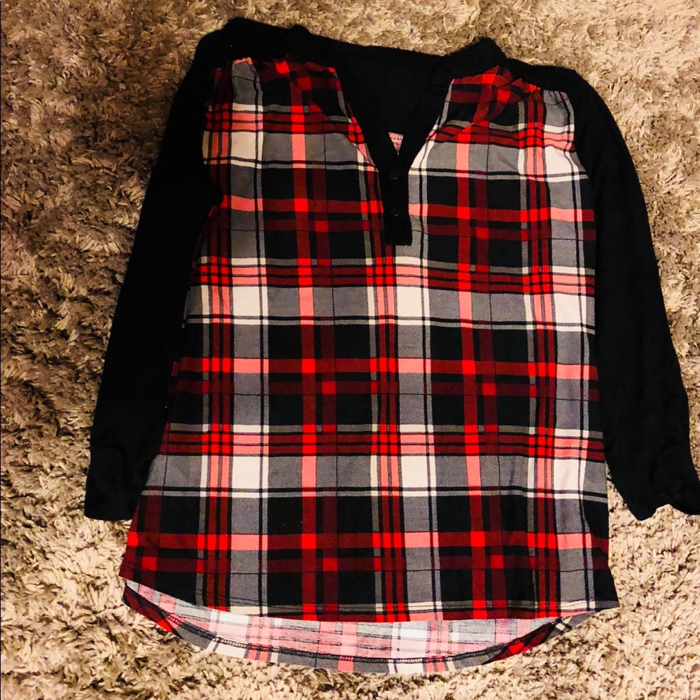 plaid shirt